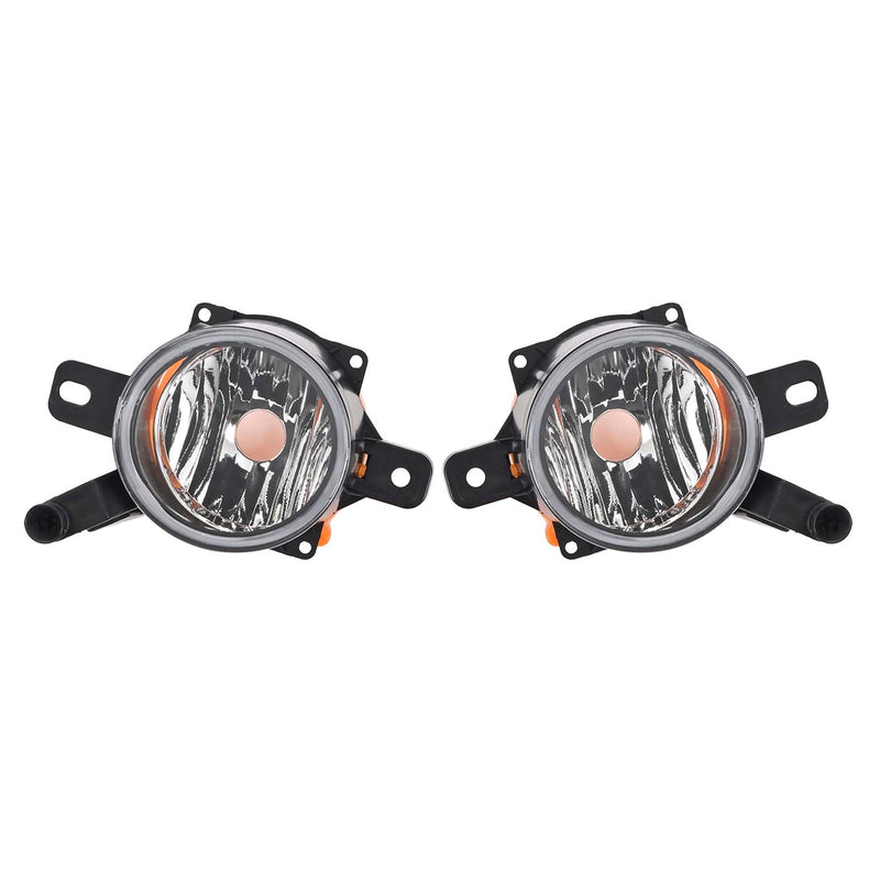 Fog Lights Bumper Lamps with Black Bezel Molding for Chevy Malibu 2013-2016