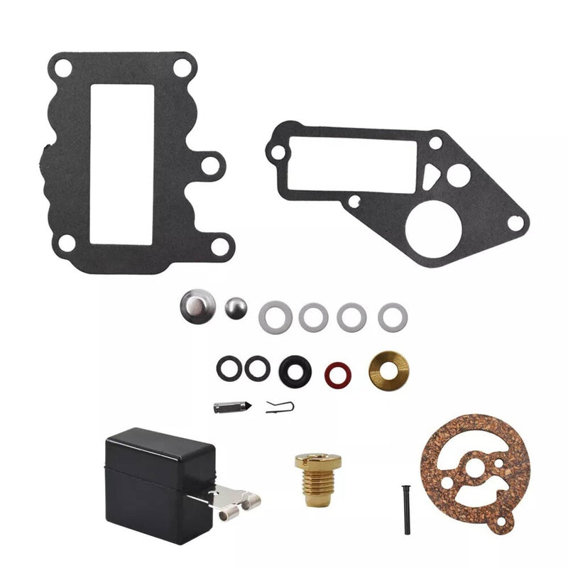DURAFORCE 382048 Carburetor Repair Rebuild Kit for Johnson Evinrude 9.5 HP 1964-1973