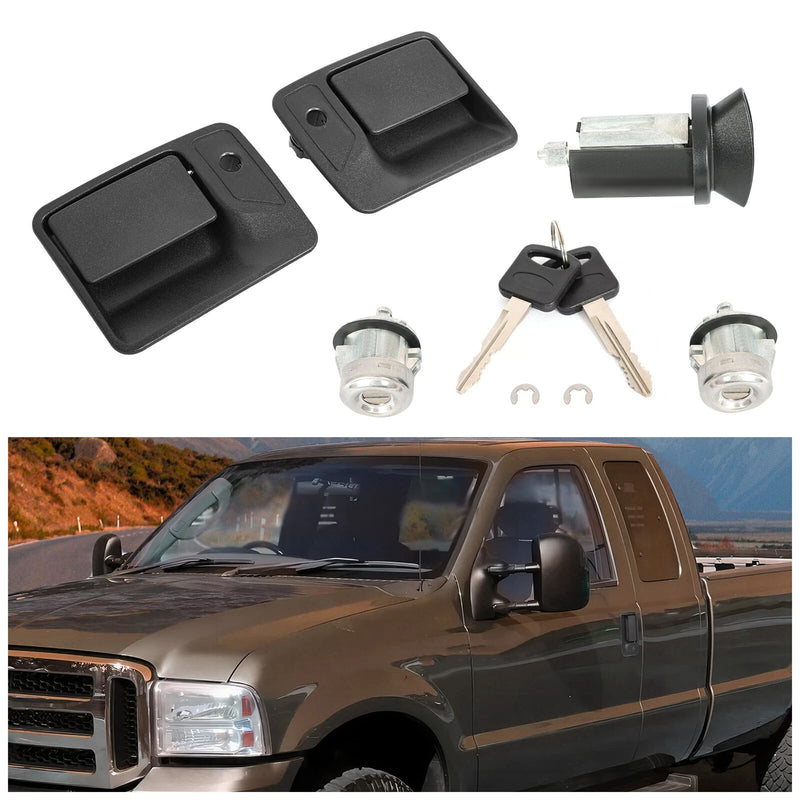 Ignition Door Lock Cylinder for F250 F350 F450 F550 Super Duty 1999-2016
