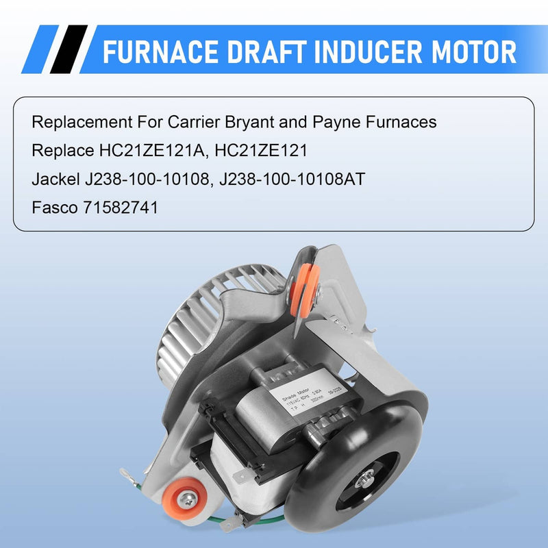 J238-100-10108 Furnace Draft Inducer Blower Motor Assembly for Jakel HC21ZE121A