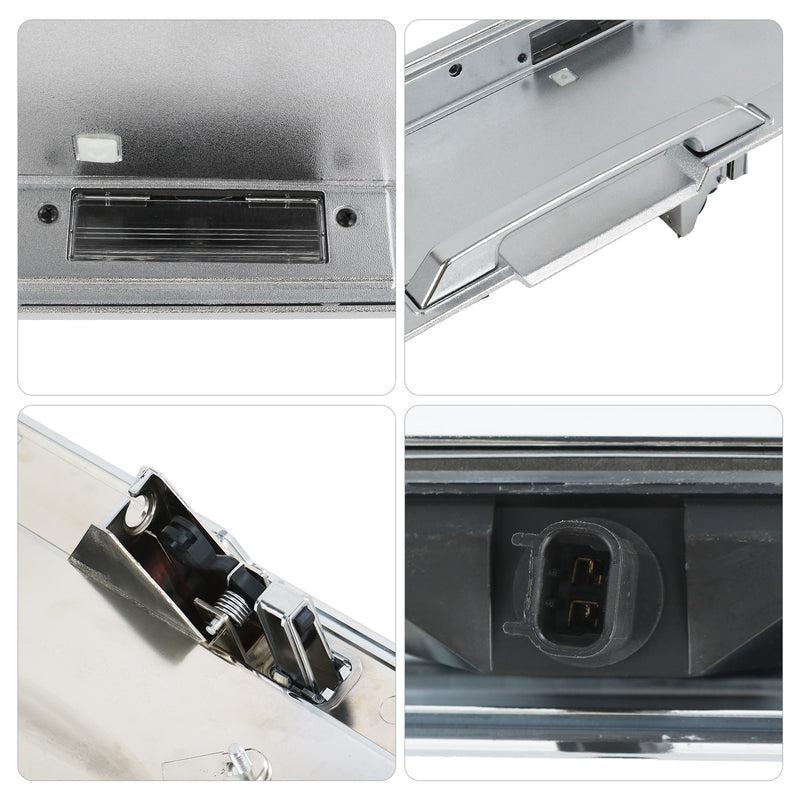 15135441 Rear Tailgate License Pocket for Hummer H2 2003-2005 Silver