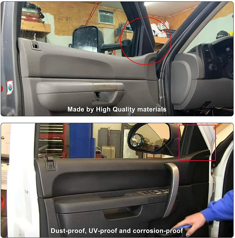 For 2007-2014 Chevrolet Silverado GMC Sierra Pair Interior Door Upper Trim Panel