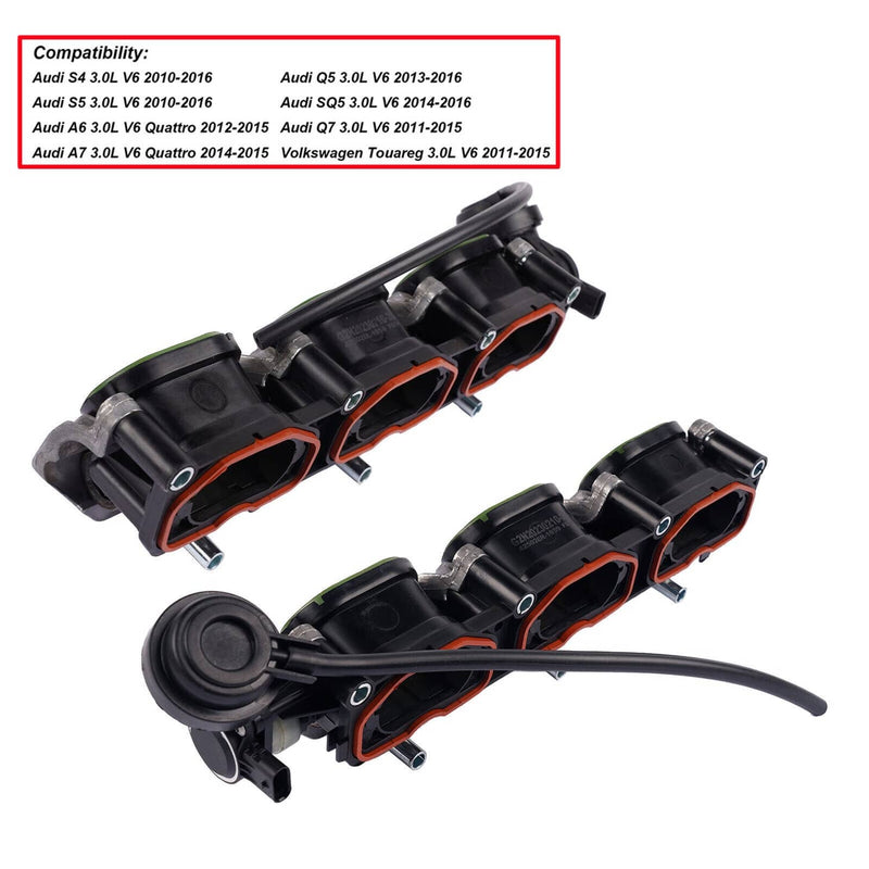 06E133109AF Intake Manifold Pair L+R for Audi S4 S5 A6 A7 Q5 Q7