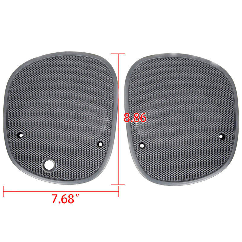 Dash Speaker Grille Cover for Chevrolet S-10 Blazer 98-05 Left Right Gray 2PC