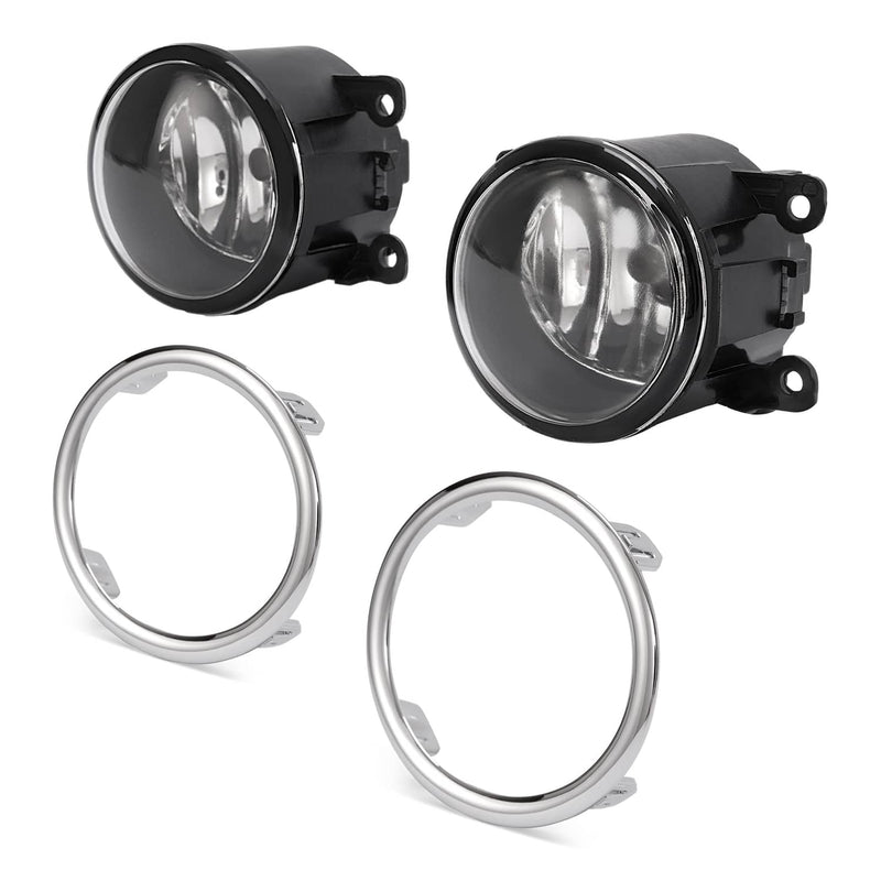 DURAFORCE Clear Fog Lights With Ring Wiring Switch for Honda Pilot EX 2012-2015