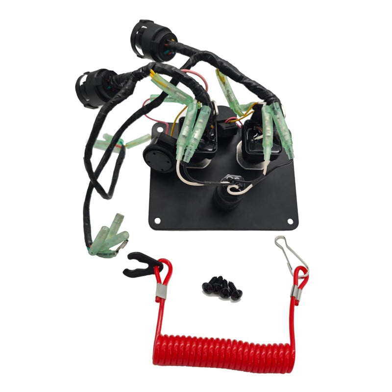 6K1-82570-08 Top Twin Dual Key Switch Assembly Panel for Yamaha 6K1-82570-13-00