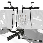 DURAFORCE Black Forward Controls Foot Pegs for Harley Sportster 883 1200 1991-2003