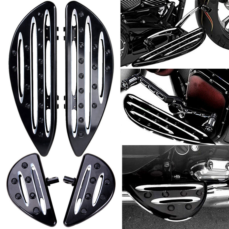 Driver Stretched Floorboards Foot Boards for Harley Touring Softail Slim FLS FLD