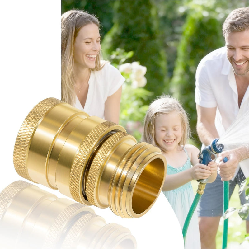 22729 Hose Quick Disconnect Set Heavy Duty Brass 3/4 Inch GHT Male Female