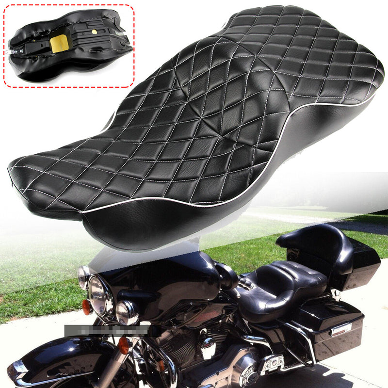Driver Passenger Seat for Harley Touring Electra Glide Classic 1997-2007