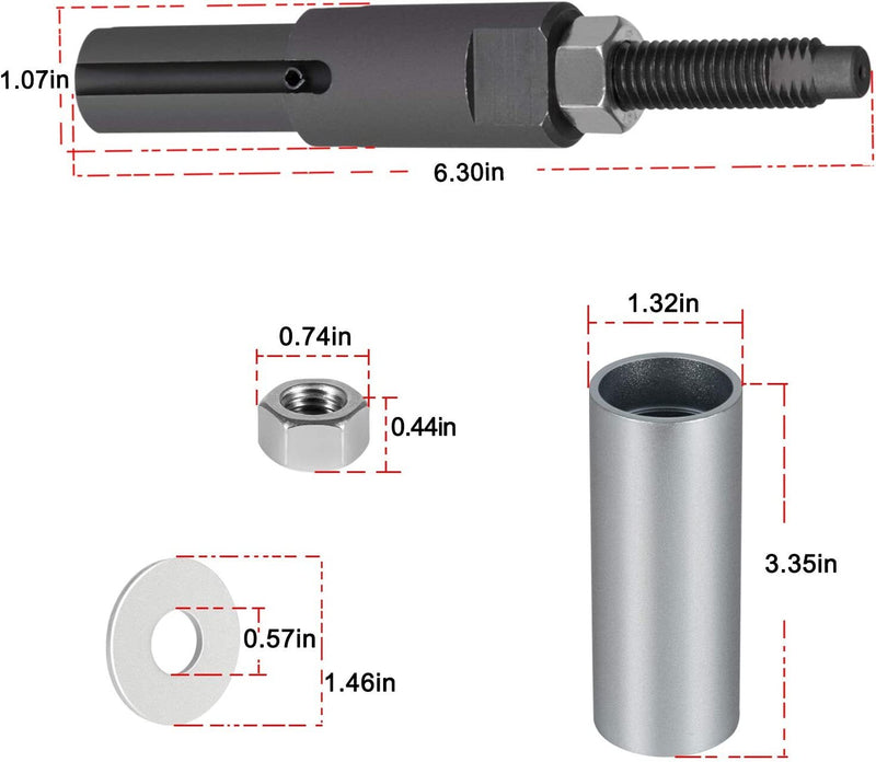 7222 J-45910 Injector Tube Remover Installer Kit for GM 6.6L Duramax Diesel