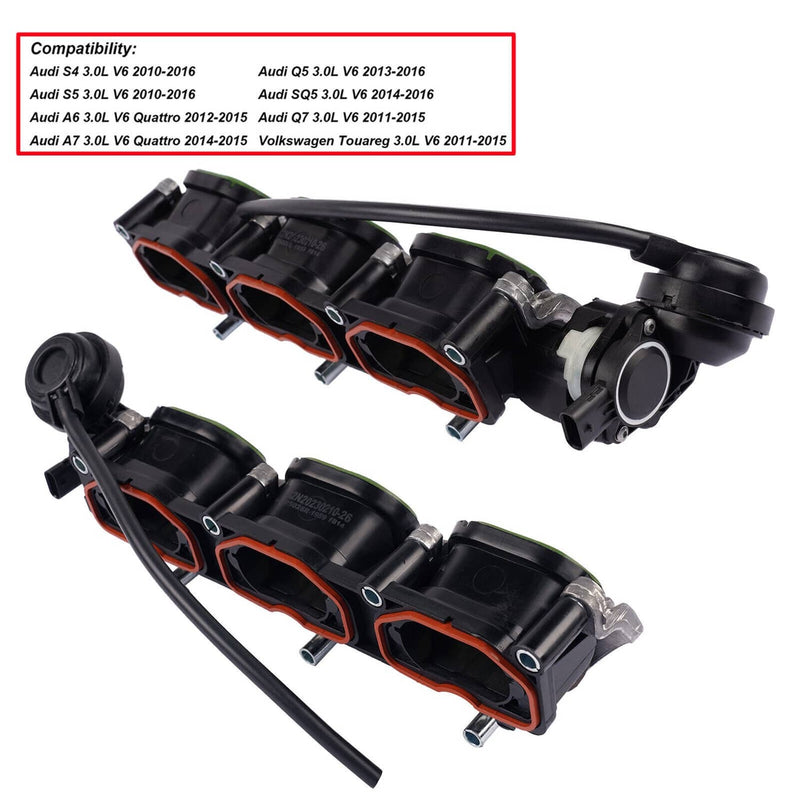 06E133109AF Intake Manifold Pair L+R for Audi S4 S5 A6 A7 Q5 Q7