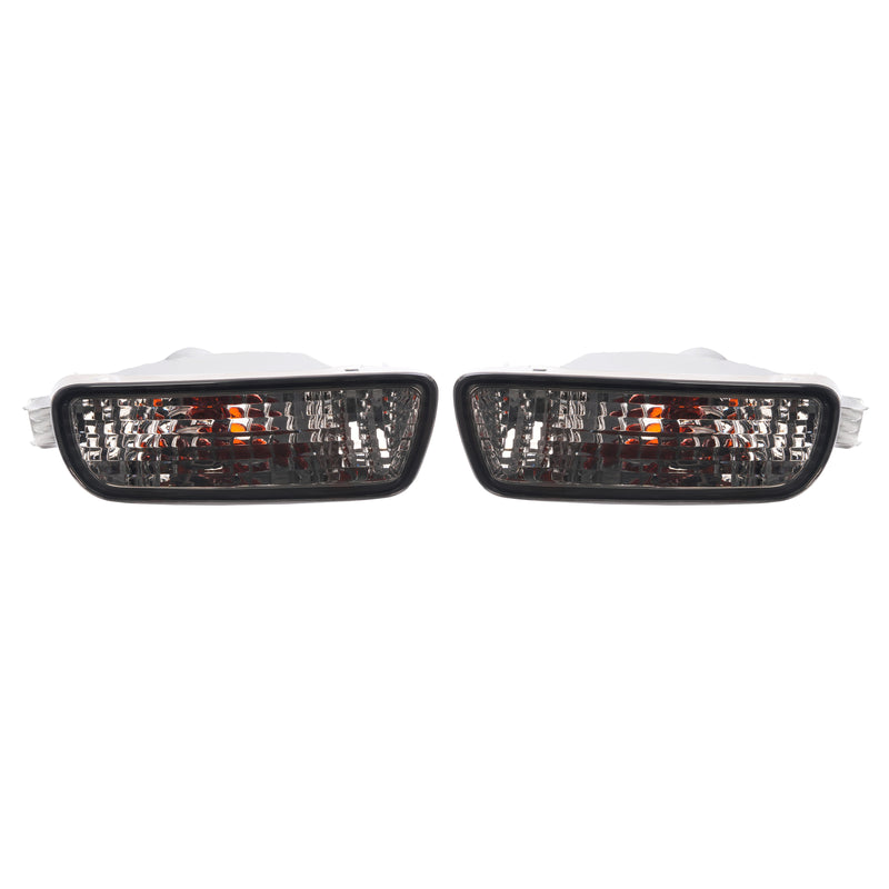 Front Bumper Smoked Turn Signal Lights Lamps for Toyota Tacoma 2001-2004 Pair