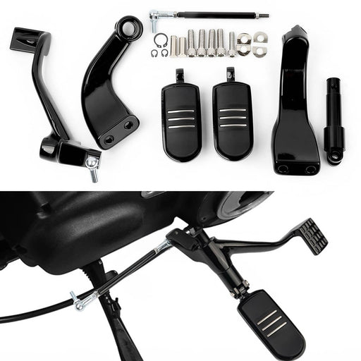 DURAFORCE Mid Forward Control Foot Pegs Levers Kit for Harley Sportster 883 XL883