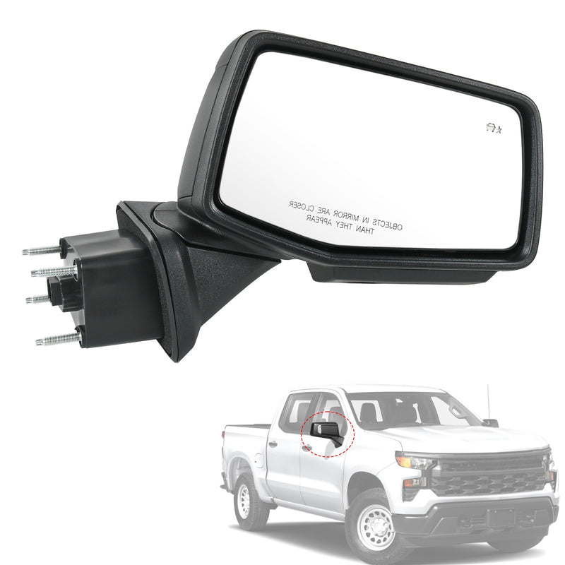 Right Passenger Side Door Mirror for 2019-24 Chevy Silverado 1500 Heated Power