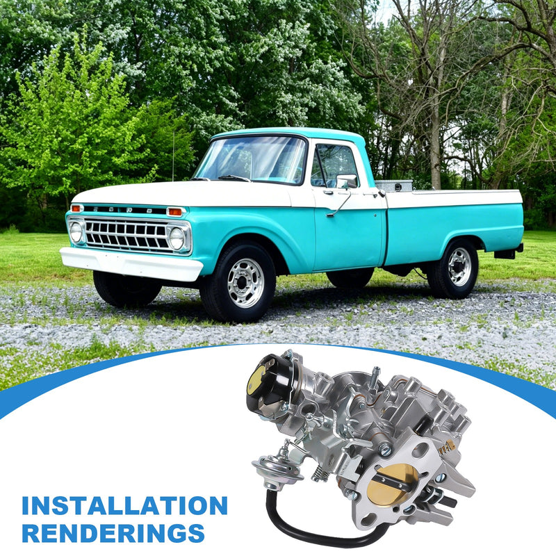 Carburetor for Ford F100 F150 4.9L 300 Cu 1-Barrel with Electric Choke 65-85