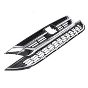 DURAFORCE Front Bumper Upper & Lower Grille ABS Chrome for Honda CRV CR-V 2010 2011