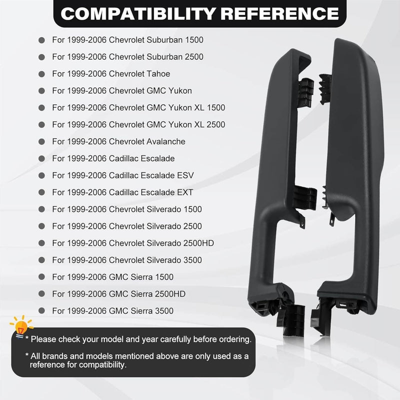 Front Left Right Door Armrest Handle for GMC Yukon Chevy Suburban Tahoe