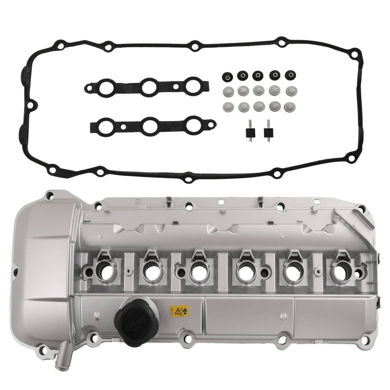 M54 Aluminum Engine Valve Cover w/ Gasket for BMW E46 325Ci 325i 330i 525i