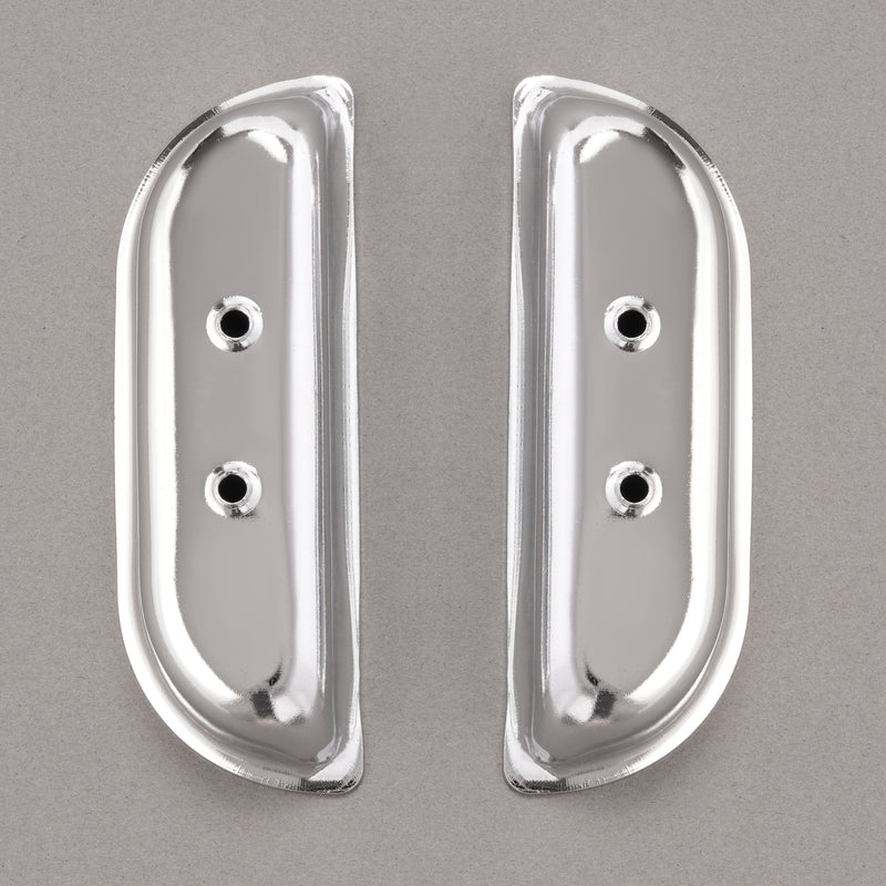 Door Panel Arm Rest Cups Steel Chrome for Ford F-100 F-150 F-350 1973-1979