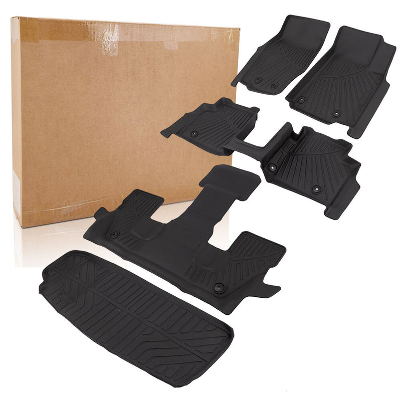 All Weather Floor Mats 3 Row & Cargo Liners for Jeep Grand Cherokee L 2021-2025