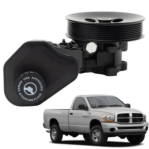 DURAFORCE Power Steering Pump with Reservoir & Pulley for Dodge Ram 2500 3500 2003-07
