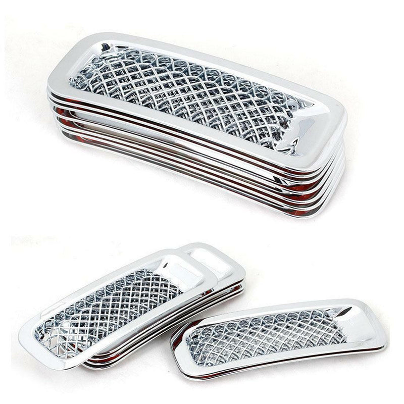 Front Mesh Grille Grill Insert Cover Bezel Kit for Jeep Patriot 2011-2018 7 Pcs