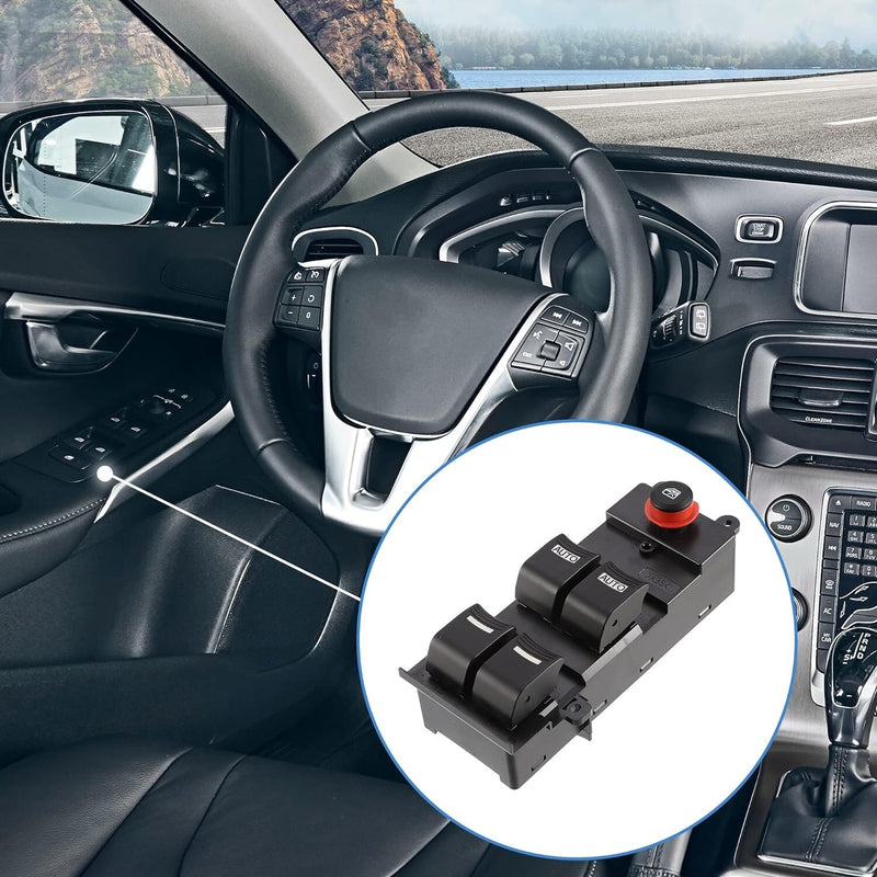 Front Left Driver Master Power Window Switch for Acura MDX 2007-2013 Black EPY