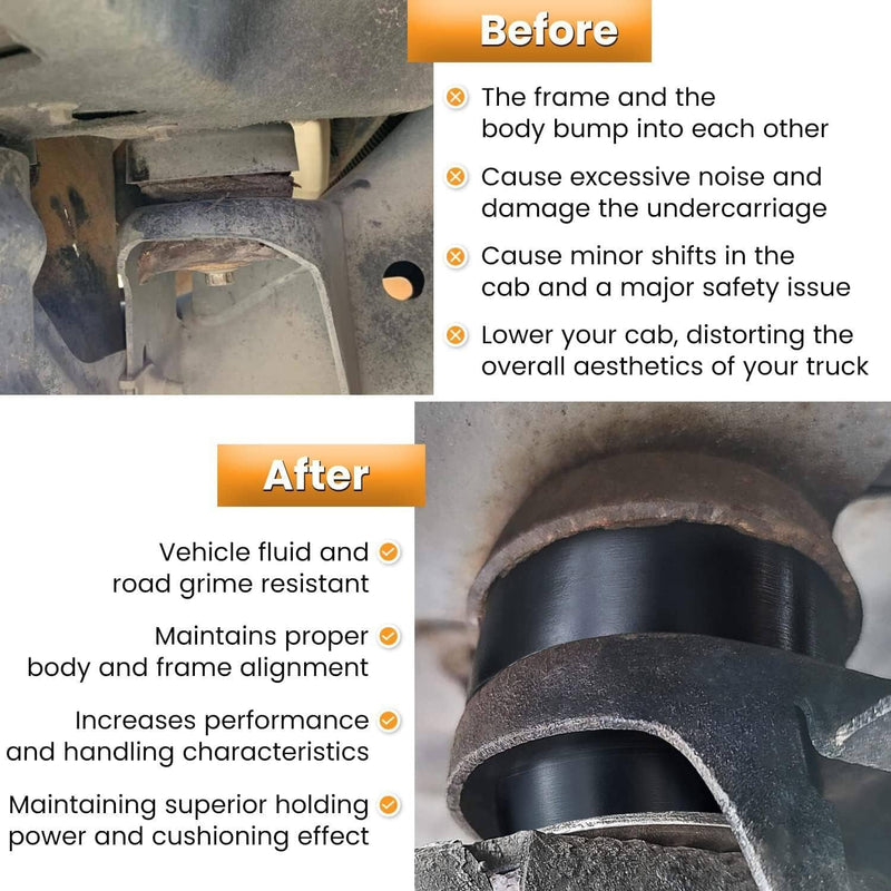 Body Cab Mount Bushing Kit for Chevy Silverado GMC Sierra 1999-2014 7-141