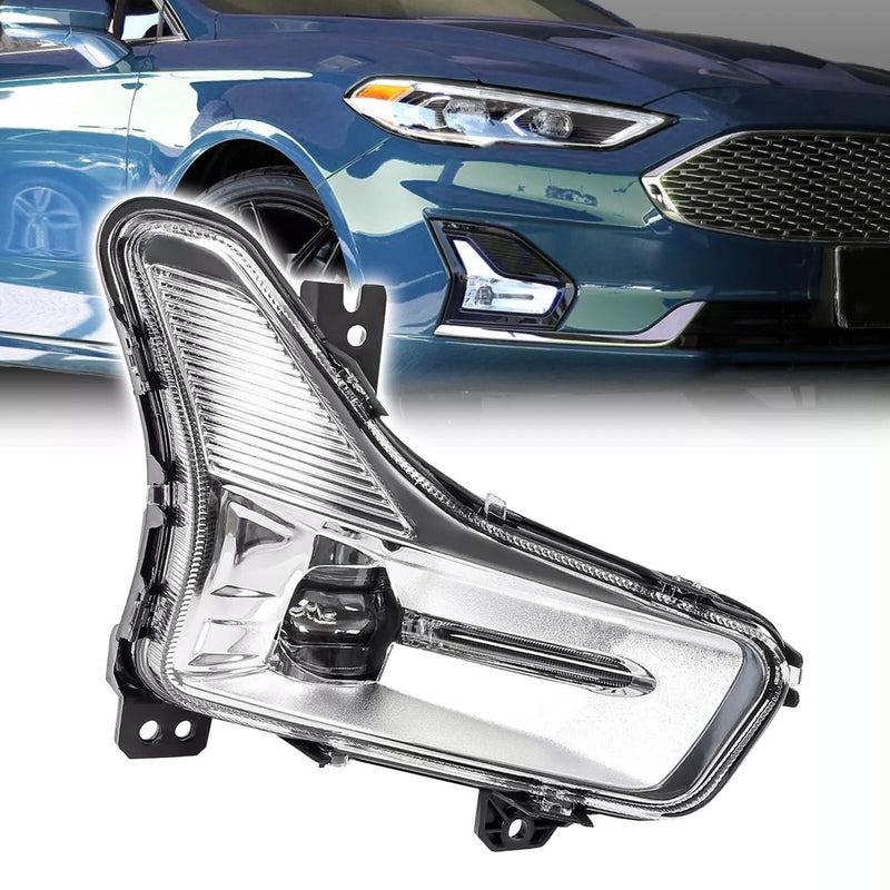 LED Front Passenger Right Side Fog Light Clear Lens for Ford Fusion 2019-21