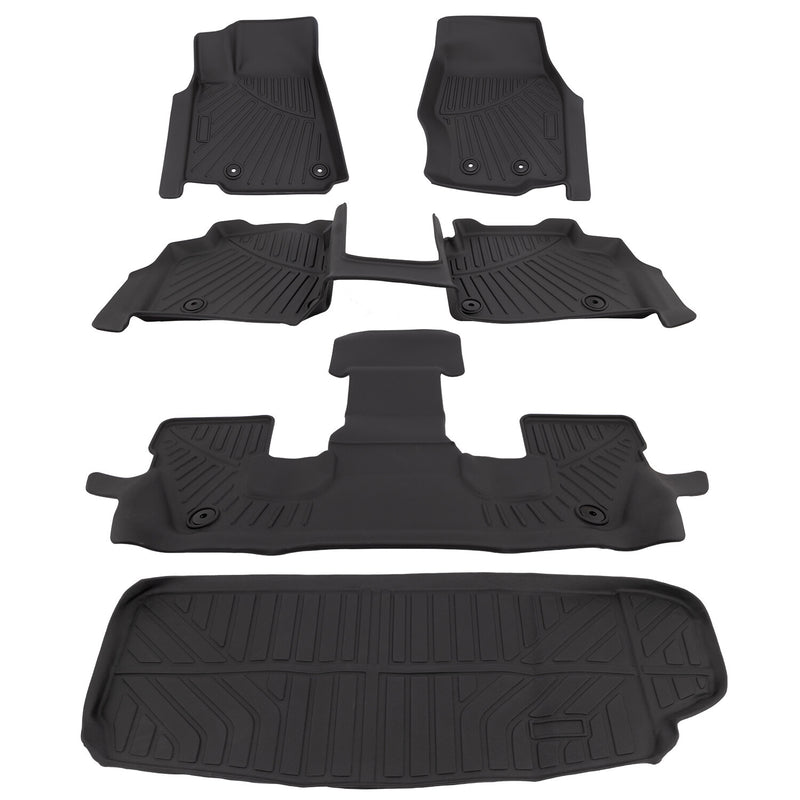 All Weather Floor Mats 3 Row & Cargo Liners for Jeep Grand Cherokee L 2021-2025