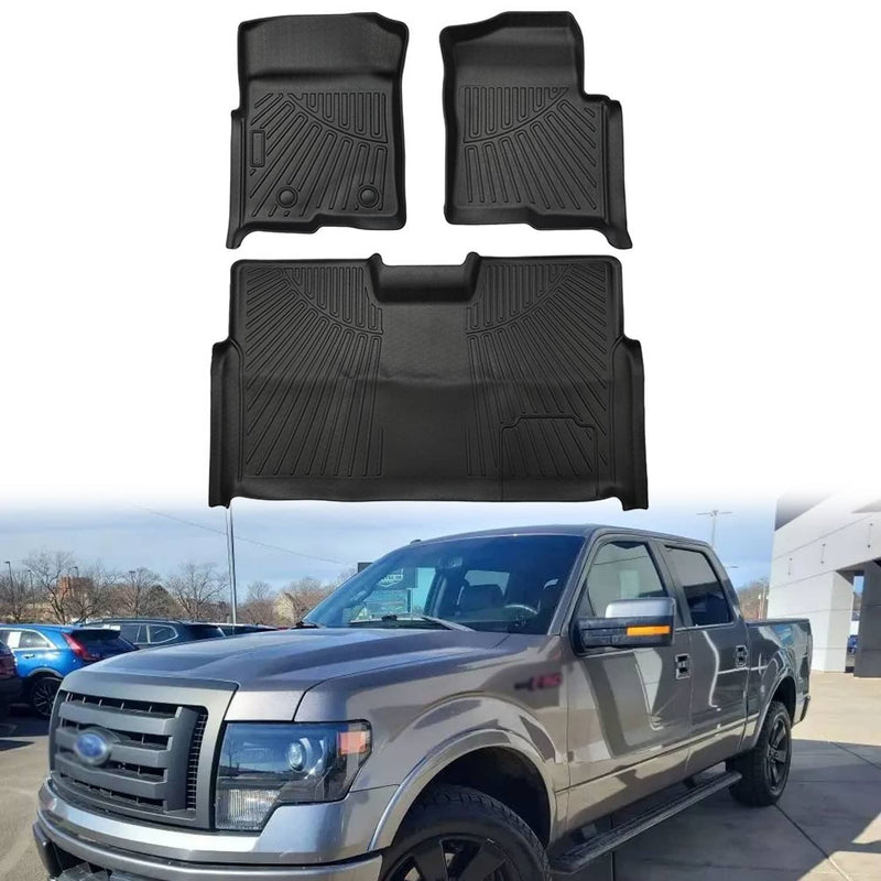 Floor Mat for Ford F-150 SuperCrew Crew Cab 2010-2014 Bucket Seat