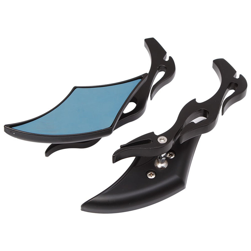 8mm 10mm Black Motorcycle Rearview Side Mirrors for Harley Chopper Bobber