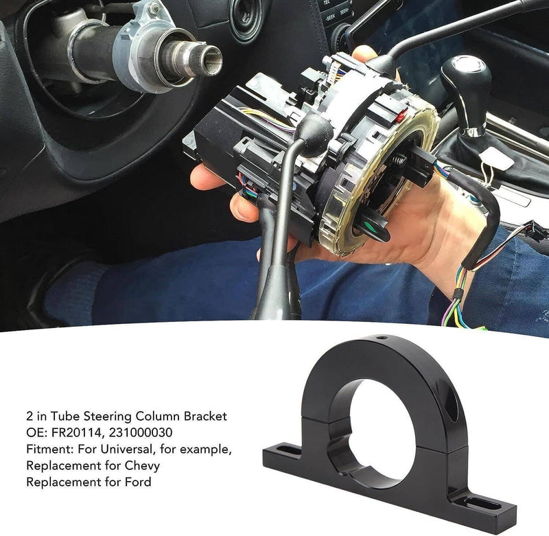 Universal Billet Steering Column Keyed No Drop Mount 2" for GM Ford