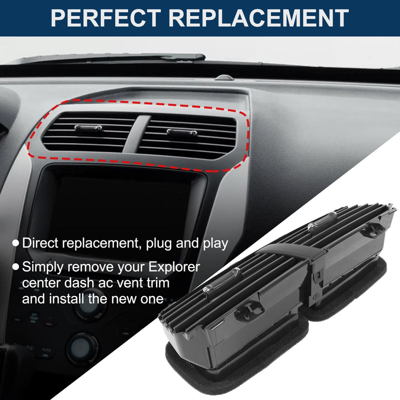BB5Z-19893-AD Dash A/C Heater Air Outlet Louver Vent for Ford Explorer