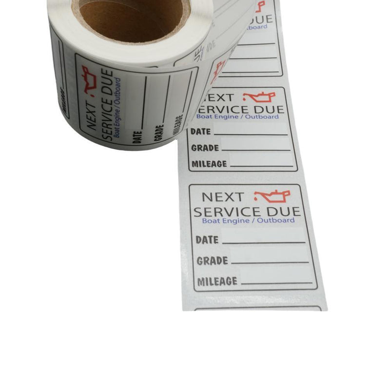 Oil Change Stickers Next Service Due Reminder Sticker Roll Window Decals 200 Pcs
