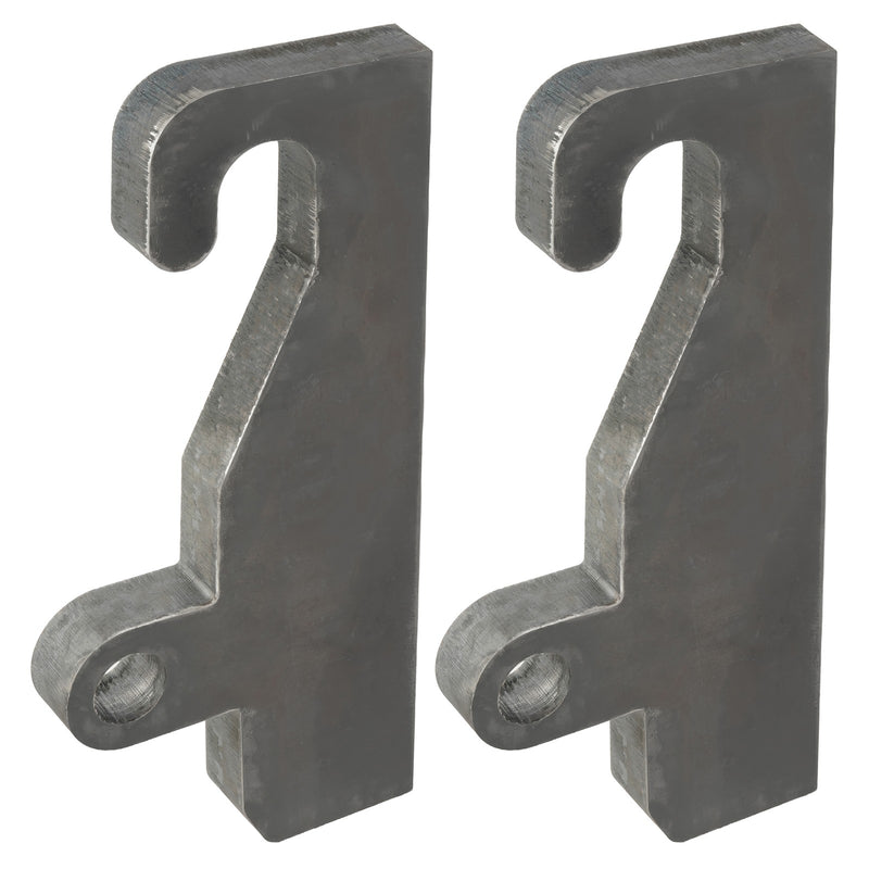 2PCS Quick Attach Coupler Loader Brackets With Wear Ears for JRB 416 Blank Steel