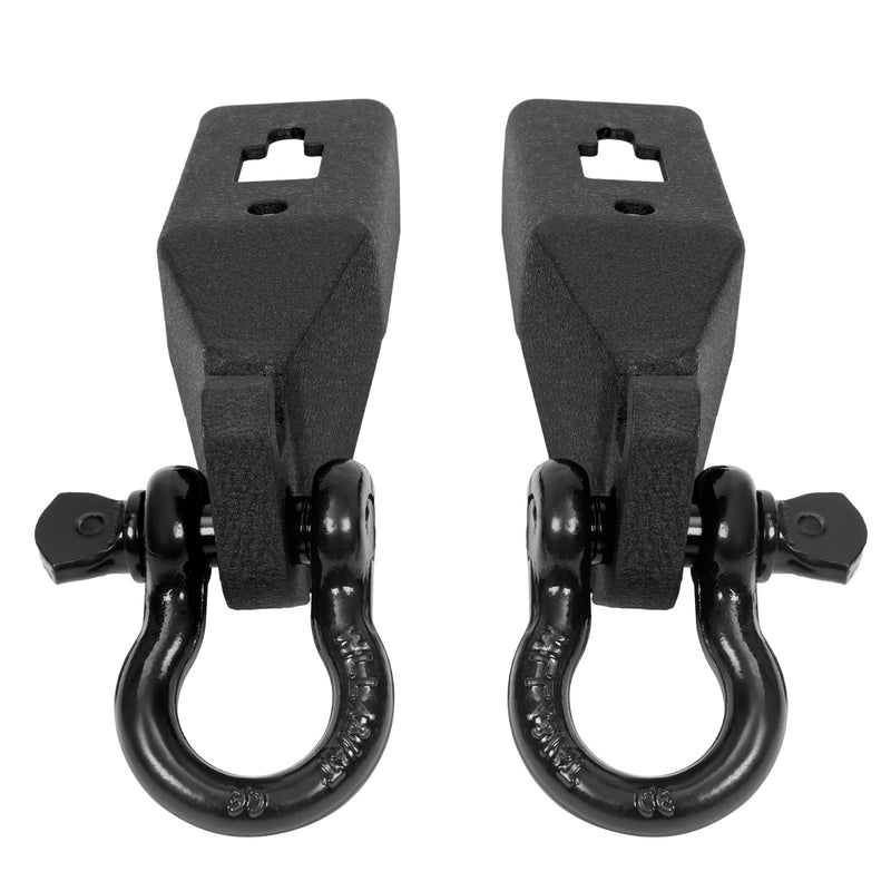 Front Tow Hook Shackle Mount Kit Hardware for Ford F150 F-150 2009-2023 2 Pieces
