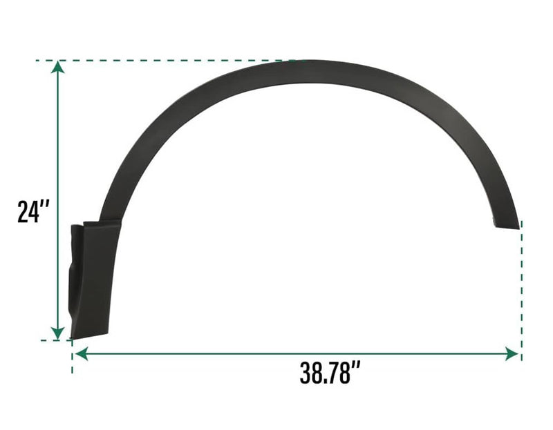 Black Fender Trim Set for Honda CR-V Front Driver Passenger 2017-2022