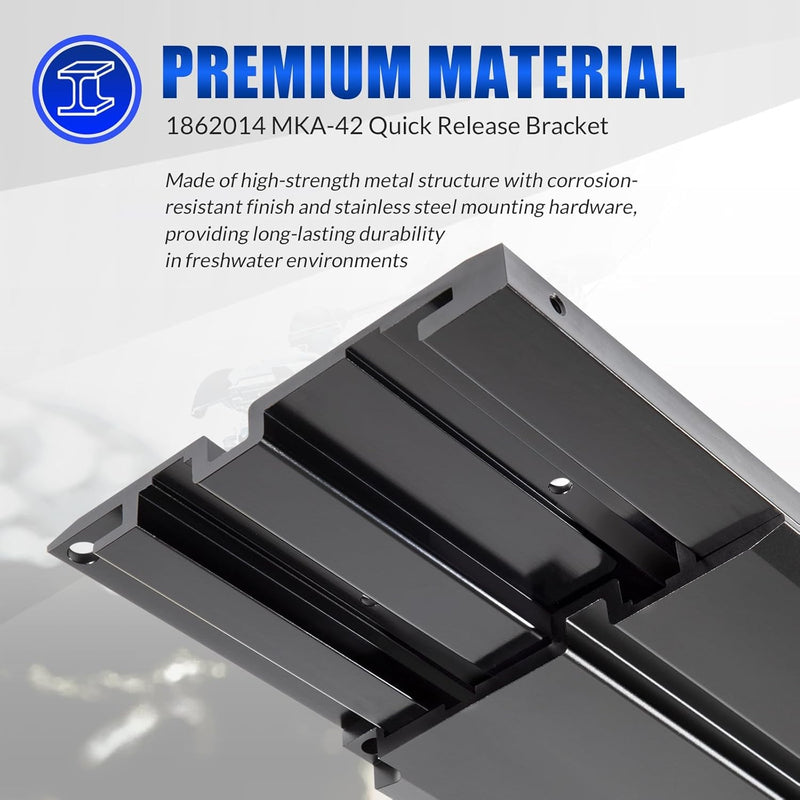 1862014 MKA-42 Quick Release Bracket for Minn Kota Ultrex Fortrex Maxxum Edge