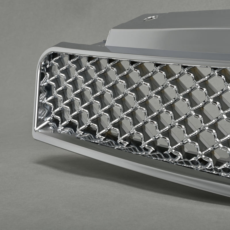 Chrome Mesh Front Hood Upper Bumper Grille for Chevy Impala Limited 2006-16