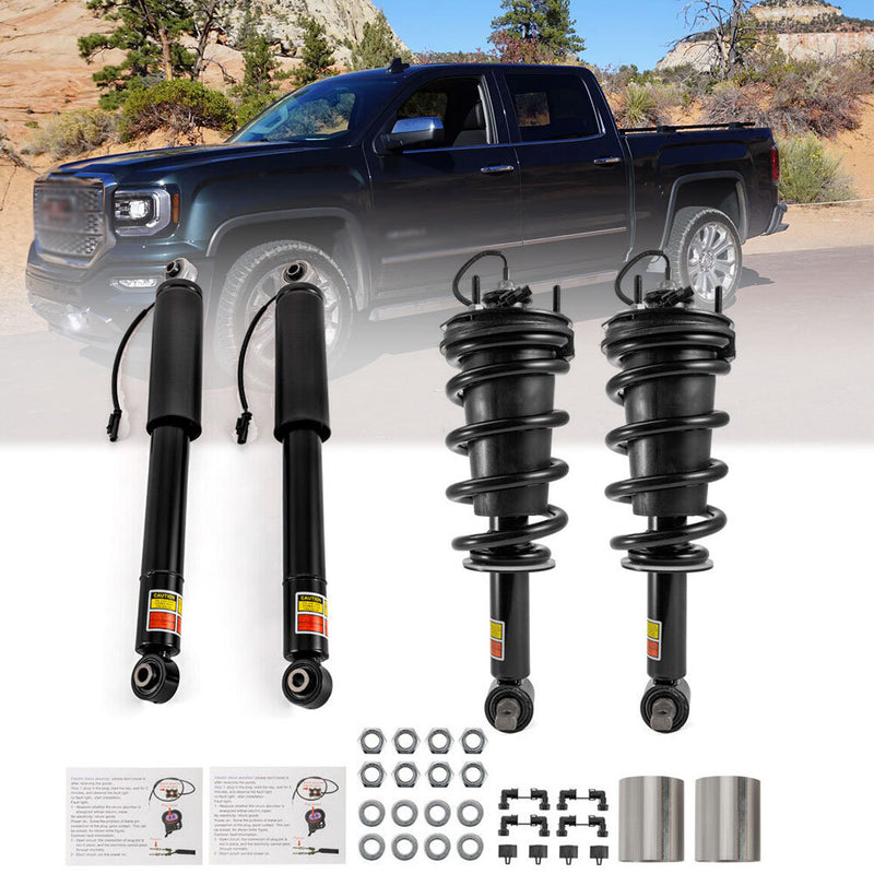 Front Rear Shock Strut for GMC Sierra 1500 Denali 2015-2018 Assys