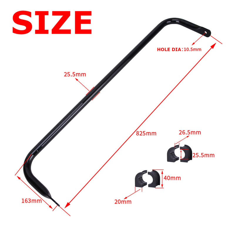 Rear Sway Stabilizer Bar Tube with Bushing for Polaris RZR S 800 EFI