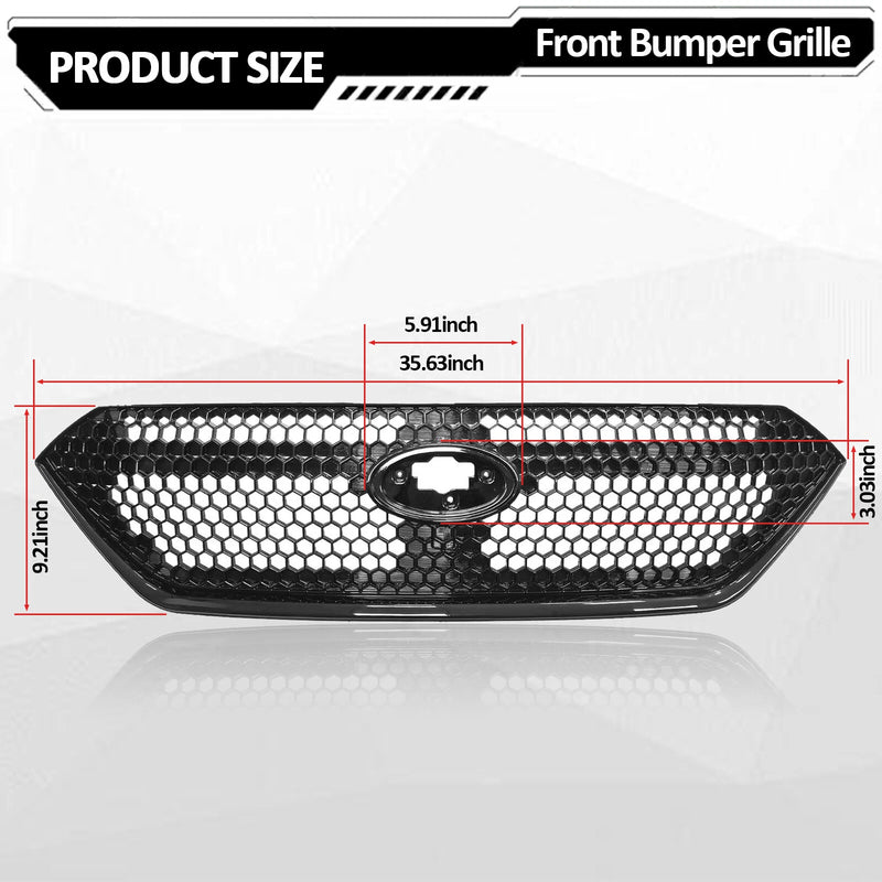 DURAFORCE Grille & LED Fog Lights W/Cover Bracket for 2022-2023 for Subaru WRX