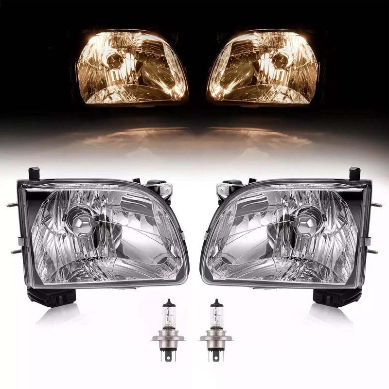 Headlights Headlamps W/Bulb Driver Passenger for Toyota Tacoma 2001-2004
