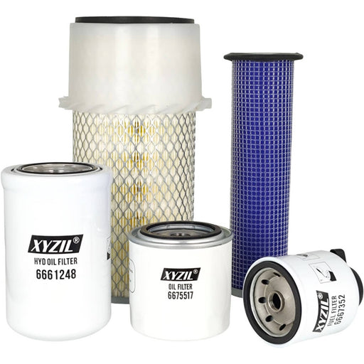 DURAFORCE Oil Fuel Diesel Air Filter Kit for Bobcat 763 T140 T180 Skid Steer