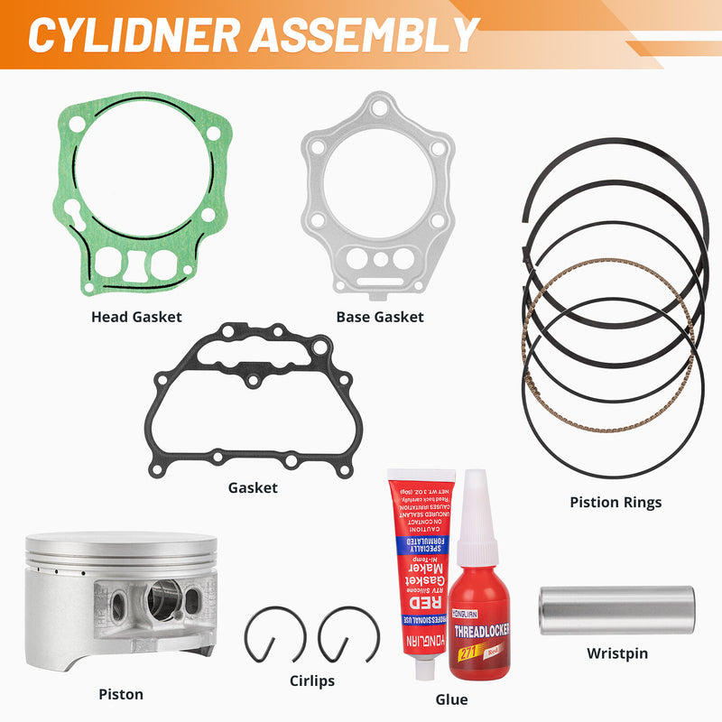 475cc Cylinder Top End Kit for Honda TRX500FM FE Fourtrax Foreman 4x4 S ES 05-11