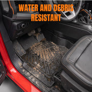 DURAFORCE All Weather Floor Mats Cargo Liner with Backrest Mat for Ford Bronco 4 Door