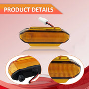 DURAFORCE ZZ2V00966 4PCS LED Amber Grill Marker Light Kit for 2019-2022 for Toyota RAV4
