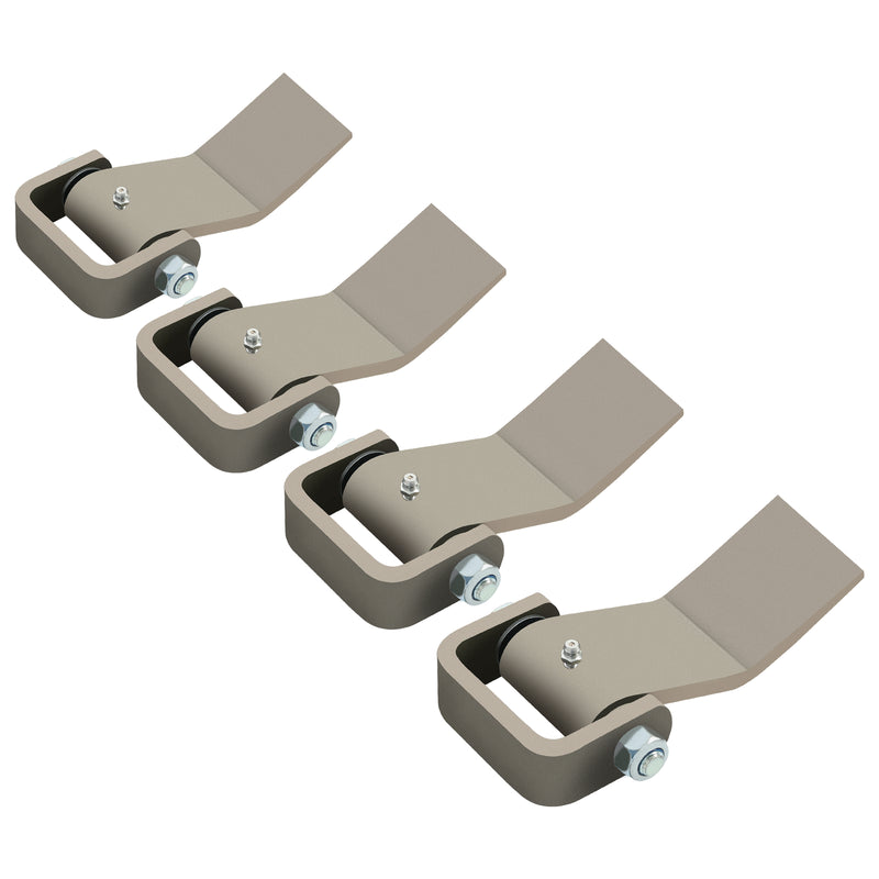 4 Strap Style Long Leaf Steel Weld On Dump Trailer Door Hinge Greaseable Cargo
